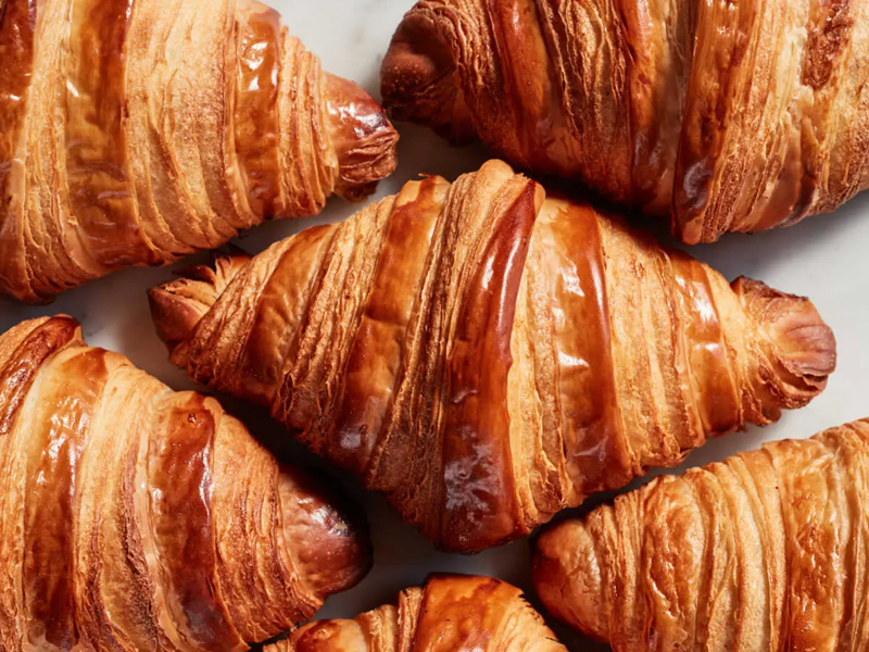 Croissants fresh from oven
